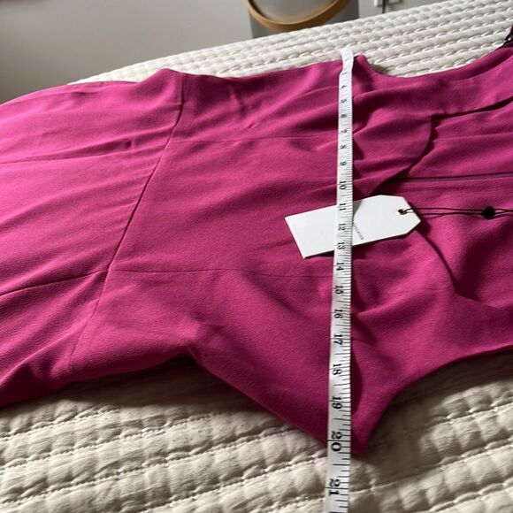 Dress the Population Monroe Dress Womens Size XL Fuchsia Pink Maxi Slit Gown - Picture 6 of 8